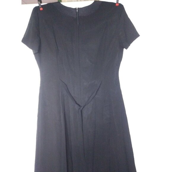 90s VTG DRESS BLACK SEQUIN Halloween Costume Sz 10P JESSICA HOWARD Modest Pretty - Picture 7 of 9